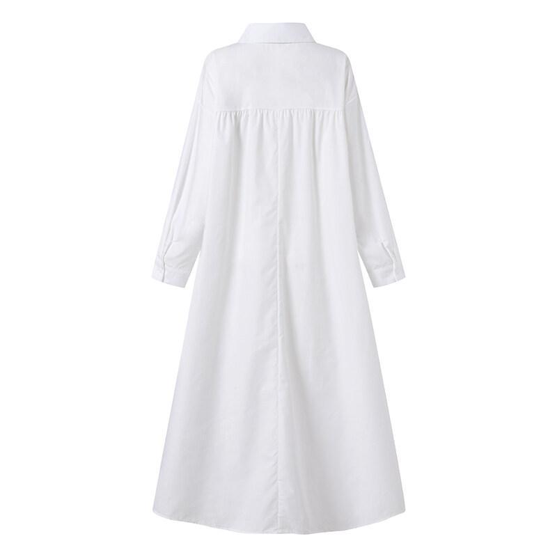 Product Introduction of ZANZEA Women Oversized Long Sleeve Collared Casual Loose Solid Kaftan Caftan Maxi Dress（Local logistics） 13