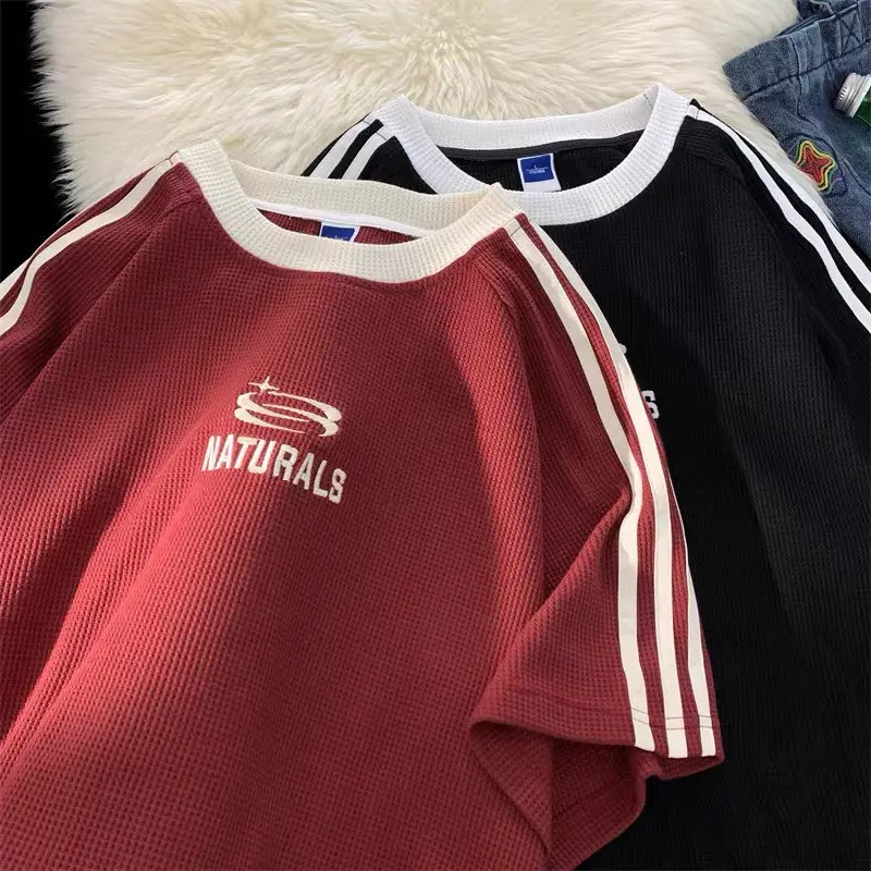 Áo thun unisex NATURALS NAD Áo phông nam nữ 3 soc tay lỡ oversize fom rộng chất liệu cotton tổ ong thoáng mát 2