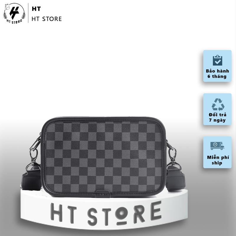 T843 - Túi đeo chéo Nam Nữ, túi xách dáng Basic , trẻ trung Da Cao cấp