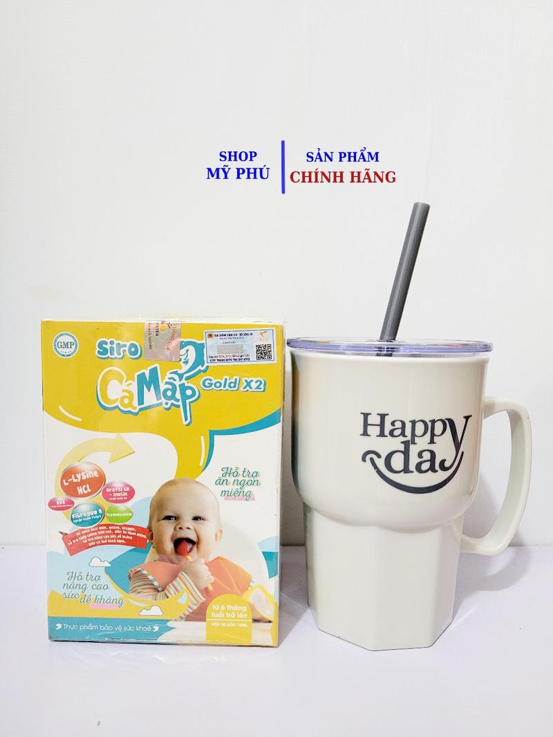 Product Introduction of Siro cá mập gold x2 ( 1 hộp 30 gói) [Mua 1 hộp tặng kèm 1 ly ống hút màu ngẫu nhiên] và không tặng 4