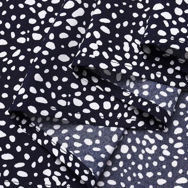 Product Introduction of SS24 Women Muslim Long Sleeve Abaya Kaftan Polka Dots Casual Loose Shirt Dress 2023. 14