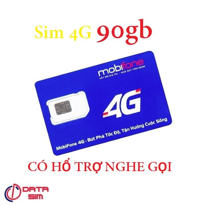 Sim 4G mobifone LOCAL 90GB sử dụng toàn quốc 0đ sim chưa kích hoạt