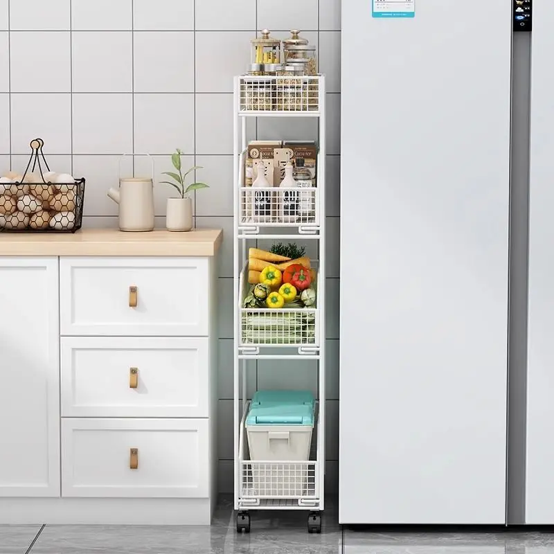 Giá Để Đồ Nhà Bếp, Thiết Kế Vết Nứt, Ngăn Kéo Gia Dụng, Hộp Đựng Gia Vị Và Gia Vị, Có Thể Di Chuyển, Đa Chức Năng, Thích Hợp Để Lưu Trữ 1