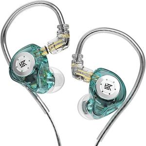 KZ EDX Pro インイヤーモニターイヤホン、デュアルDD HiFiステレオサウンド有線イヤホン、スポーツゲーミング用ノイズキャンセリングヘッドホン