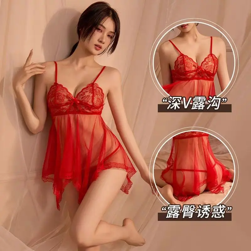 Đồ Lót Lưới Ren Gợi Cảm, Thời Trang Mới Cho Năm 2025, Đồ Ngủ Nữ, Trong Suốt, Cỡ Lớn, Váy Ngủ Nữ Cám Dỗ, Bộ Đồ Bó Sát Bán Chạy 4