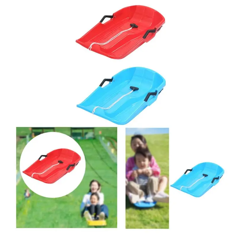 Xe Trượt Tuyết Cho Trẻ Em, Xe Trượt Tuyết, Toboggan, Thực Dụng, Có Tay Cầm Dây Thừng, Thể Thao Ngoài Trời, Bảng Trượt Tuyết Xe Trượt Tuyết, Trượt Cỏ 2