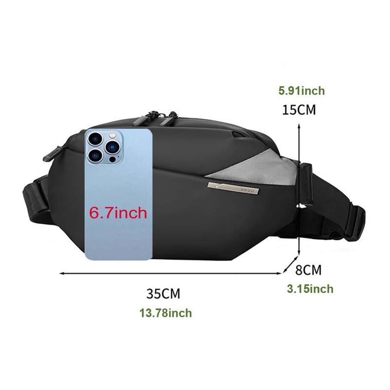 Outdoor Sports Fanny Pack, Casual Fashion Sling Bag, Multi-functional Chest Bag for Men, Sports Bag for Outdoor Activities 1