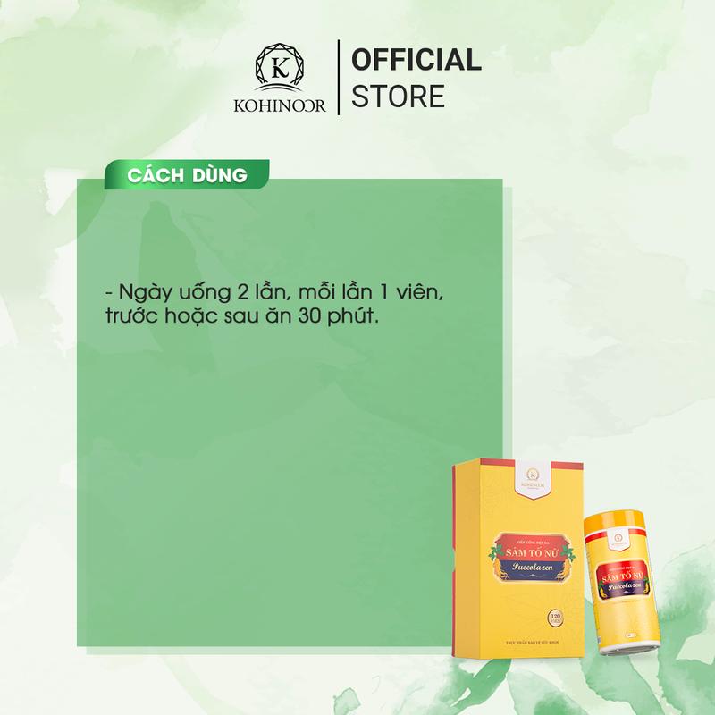 [Chính Hãng] Viên uống đẹp da Sâm Tố Nữ Puecolazen Kohinoor 120 viên 2