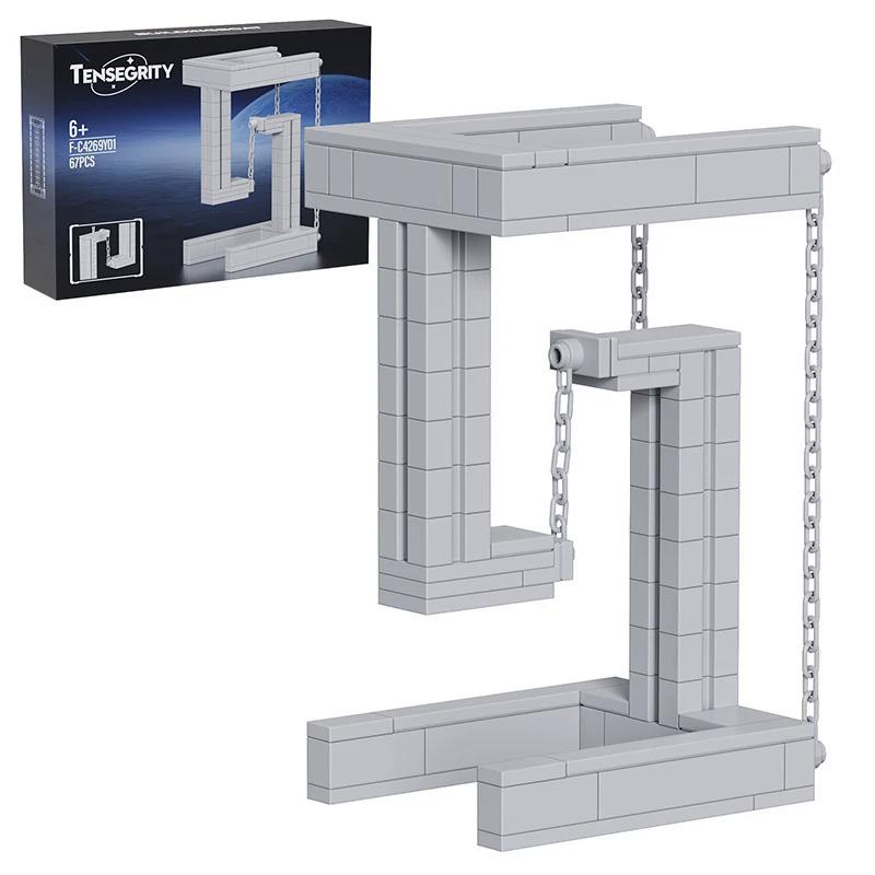 Product Introduction of Tác phẩm điêu khắc Tàu vũ trụ lâu đài, MOC, Phong cách treo, Thiết kế Lâu đài trọng lực trên bầu trời, Khối xây dựng, Gạch cân bằng vật lý năng động, Thích hợp làm quà tặng cho trẻ em 5