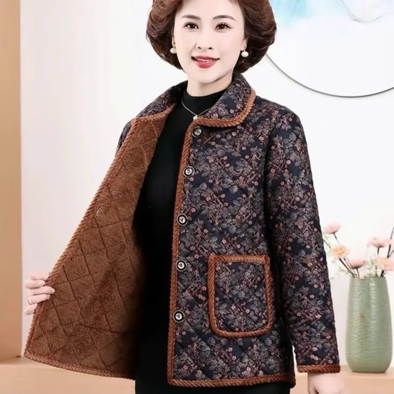 Áo Khoác Bông  Nhẹ , Ấm Cho Các Mẹ , Bà Size 40-65kg 2