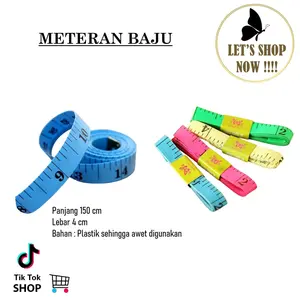 WHN - METERAN JAHIT BAJU - METERAN BADAN - ALAT UKUR KAIN BAJU LINGKAR BADAN 1.5 M METER 150 CM