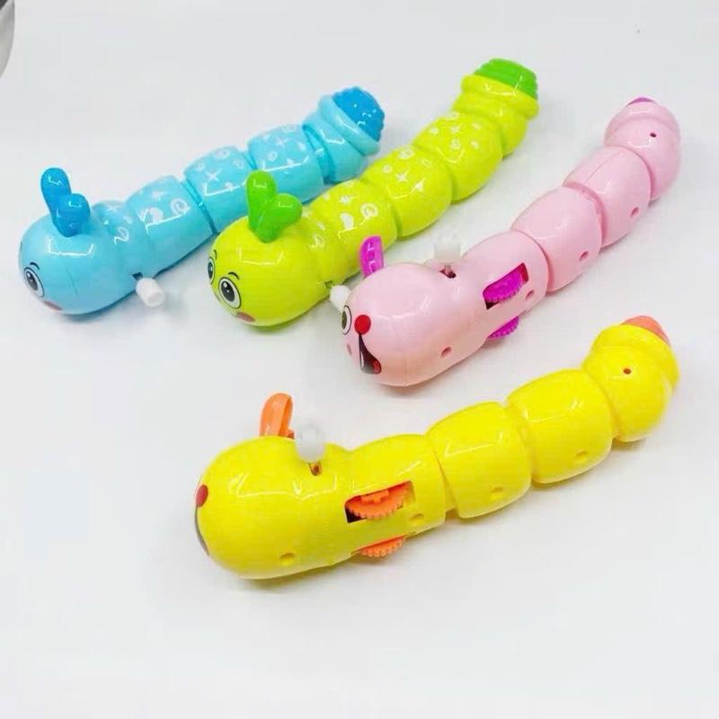 ￼Đồ Chơi Mô Hình Con Sâu Chạy Dây Cót - Sâu Vặn Cót Chạy Đà Lắc Đuôi 3