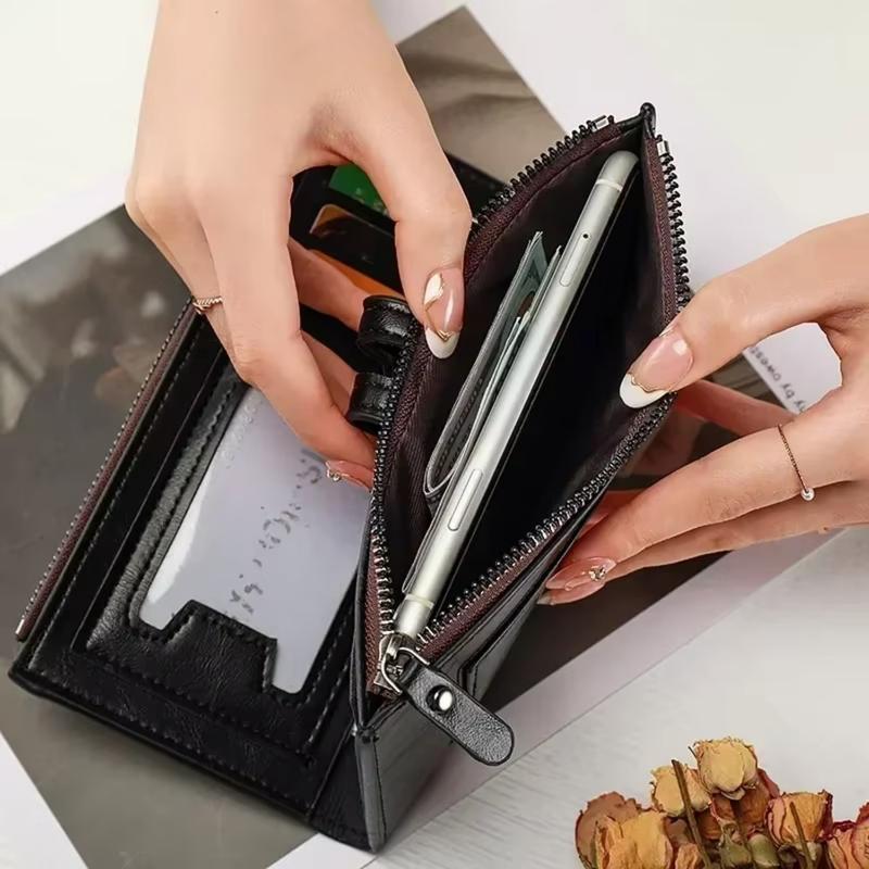 Ví Dài, Thời Trang, Dành Cho Nam Và Nữ, Phong Cách Âu Mỹ Làm Bằng Da PU, Nhiều Túi Đựng Thẻ, Ví, Hàng Mới Về 7