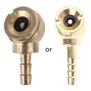 Auto 1/4" Hose Barb Air Chuck Brass Tire Inflator Lock Air Compressor Connector