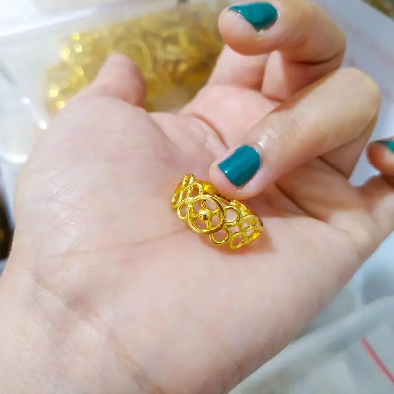Cincin lapis kristal awet dipake hari hari +impor 0