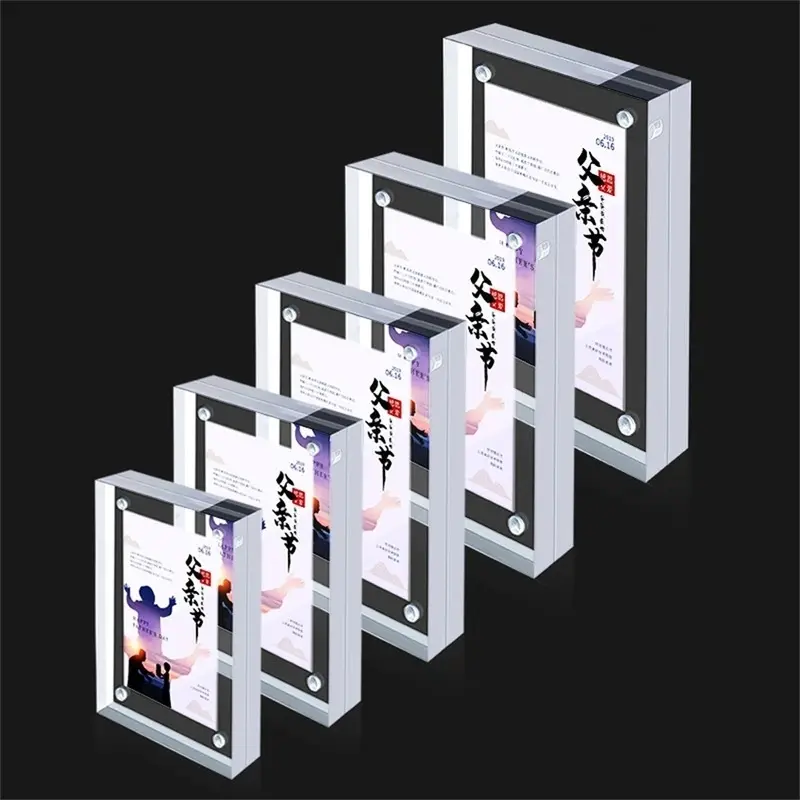 Đế Trưng Bày Danh Sách Thực Đơn, Acrylic Từ Tính Trong Suốt, Khung Tên Ảnh 82 * 55mm Kitchen