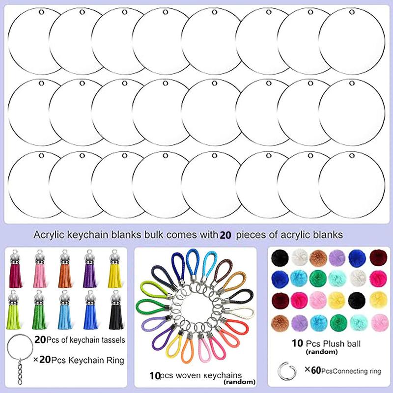 Diy Beading & Jewelry Making Kit, 140pcs/set Keychine Making Materials Kit, Suitable for Diy Projects and Crafts Clasp Hook Mini Ball Keychains 2