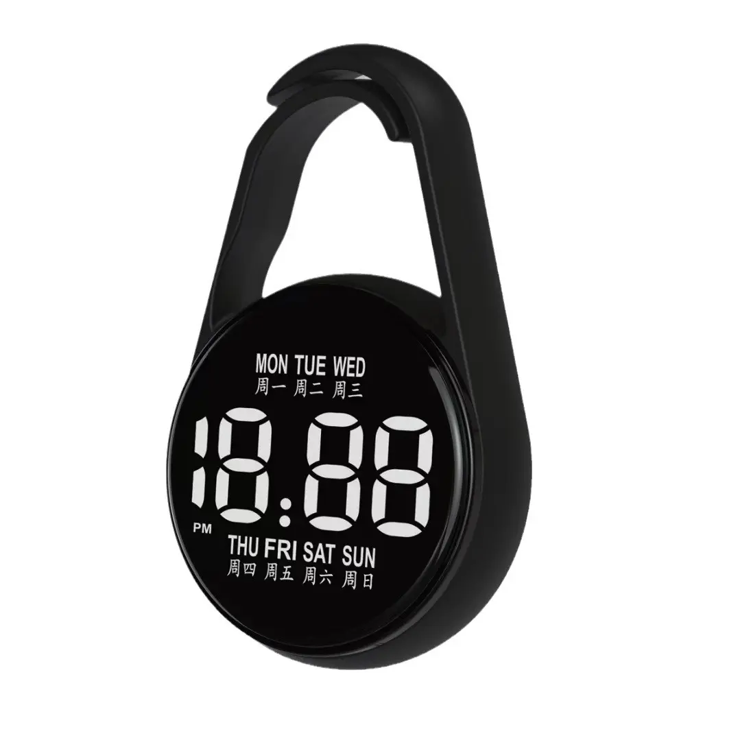 Hot-Selling LED Electronic Wristwatch H3 Waterproof Luminous Backpack Keychain Student Children's Mini Pendant Watch