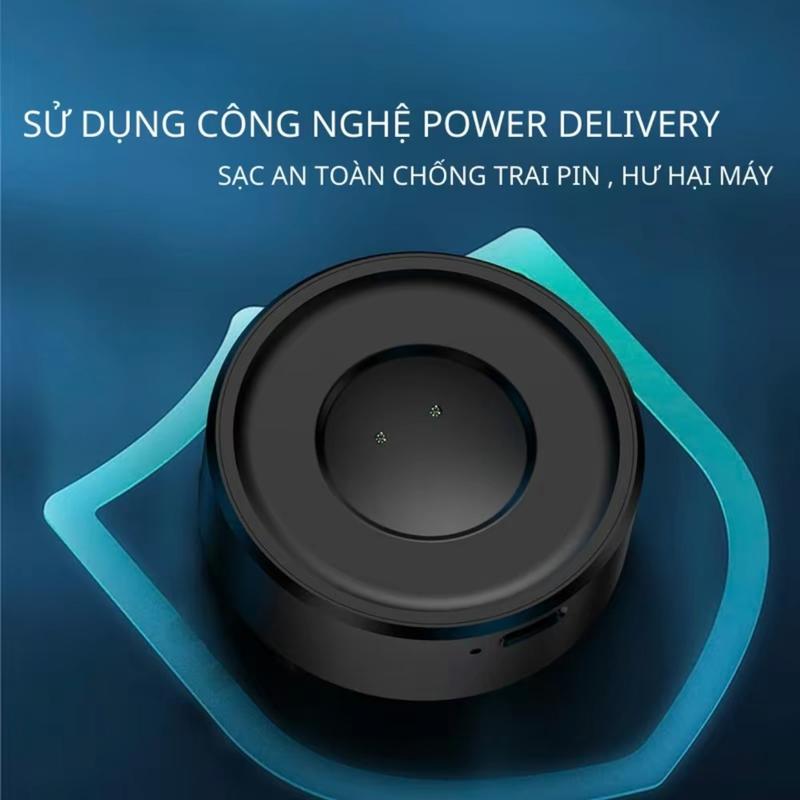 Sạc Dự Phòng Hút Nam Châm Dung Lượng 1280mAh Dùng được cho tất cả các loại đồng hồ Androi Lắp Sim 1