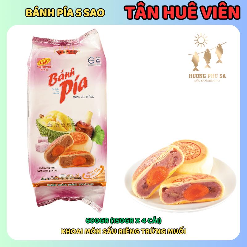 Bánh Pía 5 Sao Tân Huê Viên Nhân Khoai Môn Sầu Riêng Trứng Muối - Đặc Sản Sóc Trăng