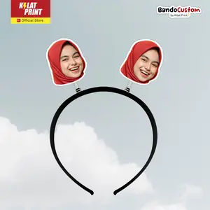 Custom Bando Per Tuing Wisuda Ulang Tahun Happy Birthday Muka