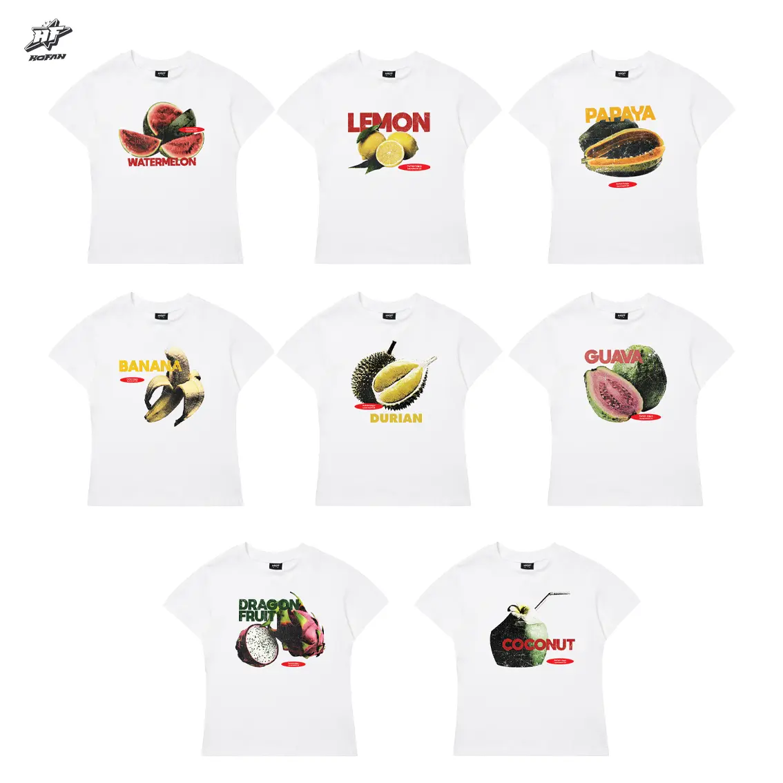 Áo thun babytee nữ áo thun Trái Cây cotton form rộng oversize 250gsm
