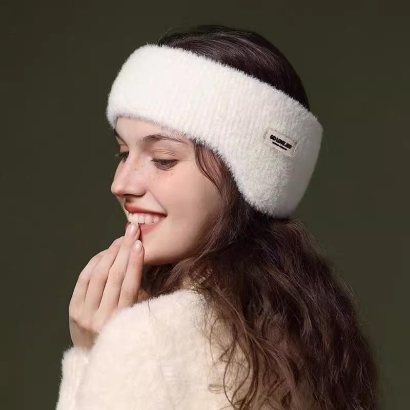 Product Introduction of New Ear Cover Head Worn Earmuffs Windproof Ear Warmer Knitted Warm Earmuffs Cold protection Running Headband for Men and Women 17