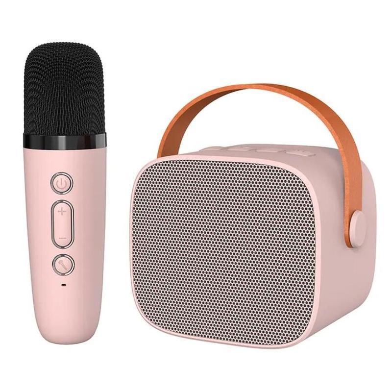 Loa bluetooth karaoke mini P2-K1 mẫu mới nhỏ gọn, tặng micro không dây biến đổi giọng nói - Hàng nhập khẩu cao cấp Củ Loa Nghe Nhạc Kem 6