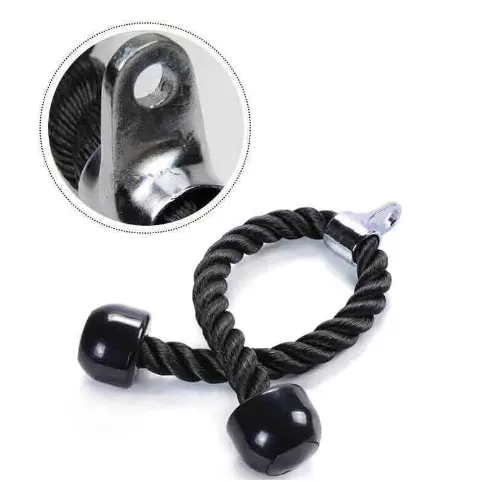 70cm Dây Cáp Tricep Rope Bicep Hỗ Trợ Tập GYM Đầy Đủ Nhóm Cơ Tay Sau, Tay Trước, Lưng Xô Tập Cơ Tay Cao Su Tạ 4