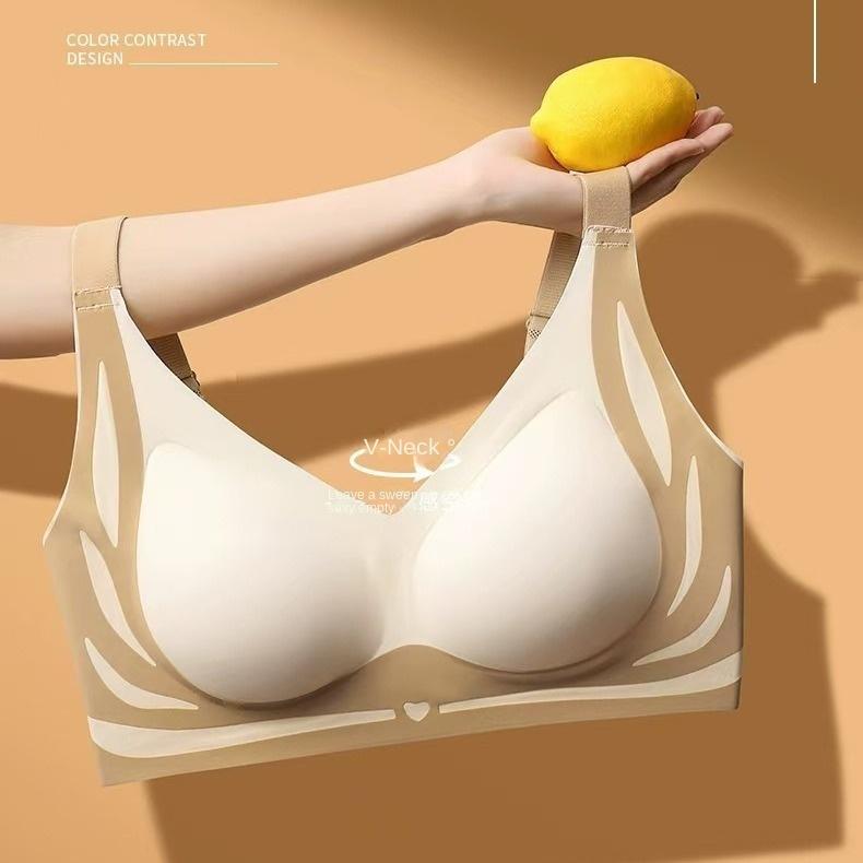 Comfortable Lifting Adjustable Underwear, Women's Small Breasts, Gathered Breasts, Anti-sagging, No Steel Ring Back Buckle Bra, Thin Section 0