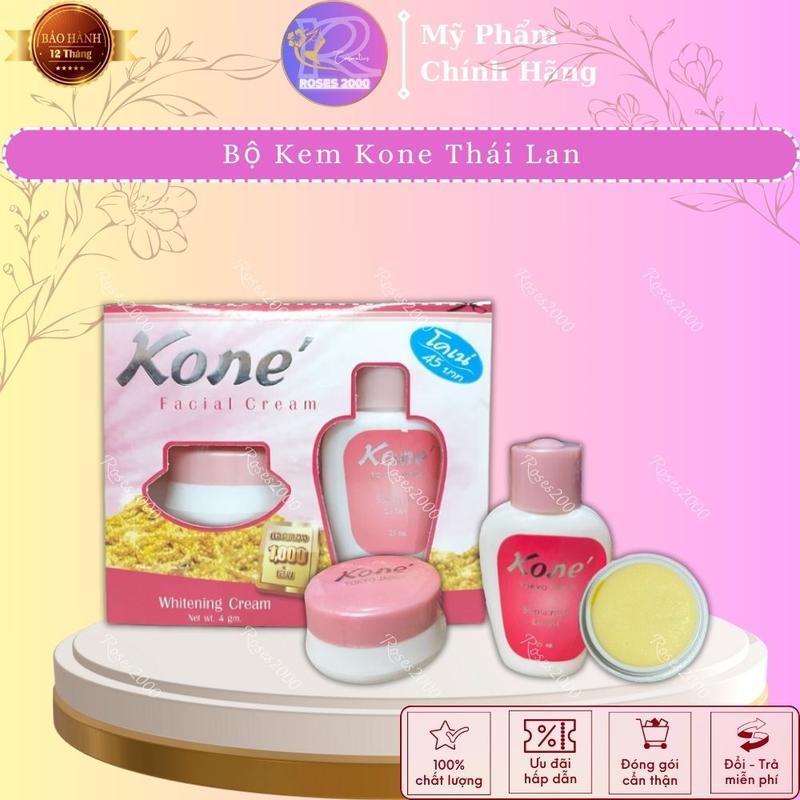  Bộ Kem Kone Dưỡng Trắng Da - Giảm Mụn Thái Lan   1 Bộ bao gồm 1 kem dưỡng + 1 chai nước   kone thai 