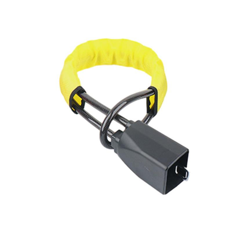 Motor Steering Wheel Lock Steel Cable Rope Lock Bold Car Anti-Theft Safety Belt Card Shackle Universal Car Lock 5