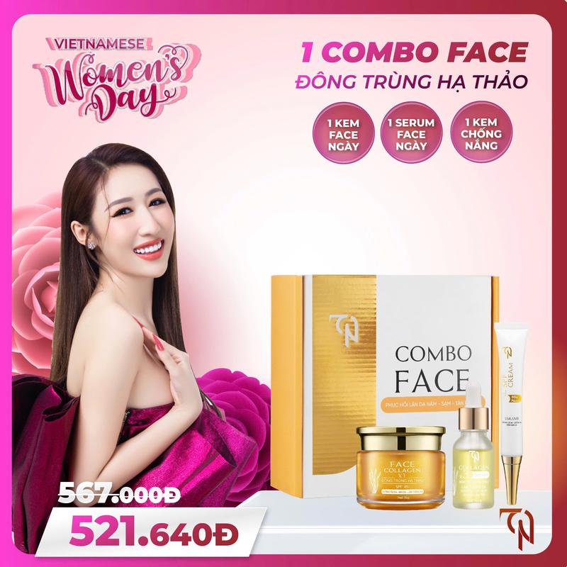    HẾT PHIẾU CÀO    COMBO FACE ĐÔNG TRÙNG HẠ THẢO  KEM FACE + SERUM + KEM CHỐNG NẮNG  - MỸ PHẨM ĐÔNG ANH COLAGENX3 - NGUYỄN HUỲNH NHƯ 
