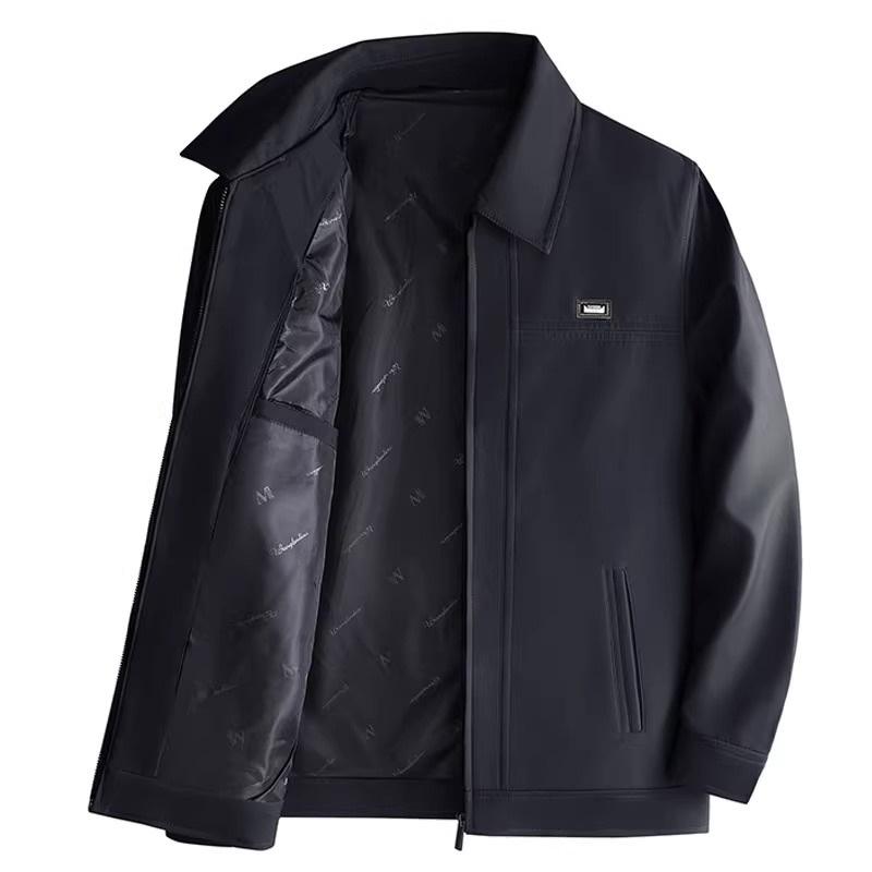 Áo khoác cho bố chất vải mịn dạ ép lì mỏng 2 lớp cổ bẻ độn vai giữ dáng đẹp Có Túi Menswear Jacket Nam aokhoac nam aokho  acdunam