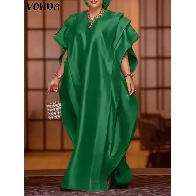 Independent Station African Women's Wear Robe Dress Muslim Ethnic Style Gown plus Size Women's Clothing 1