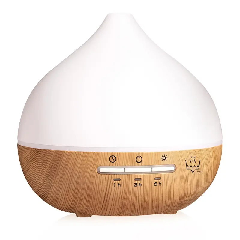 300ML Aroma Diffuser, Essential Oil Humidifier with Wood Grain Design, USB Powered Aromatherapy Diffuser, Home Humidifier for Bedroom, Office, Living Room 0