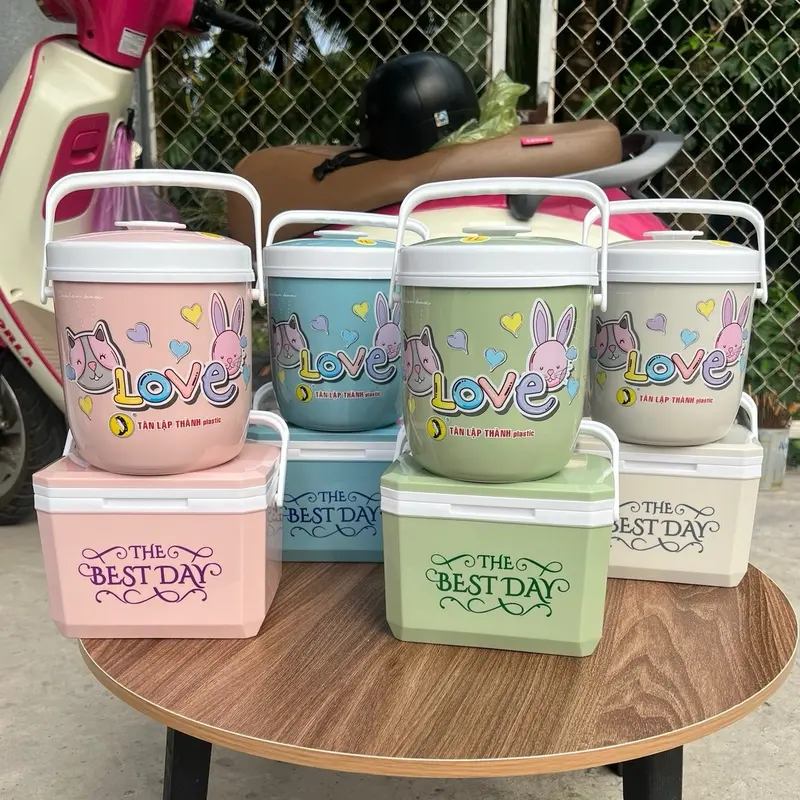 ￼Combo 2 bình đá 1 lít Tân Lập Thành , màu paster siêu đẹp, dễ thương. 0