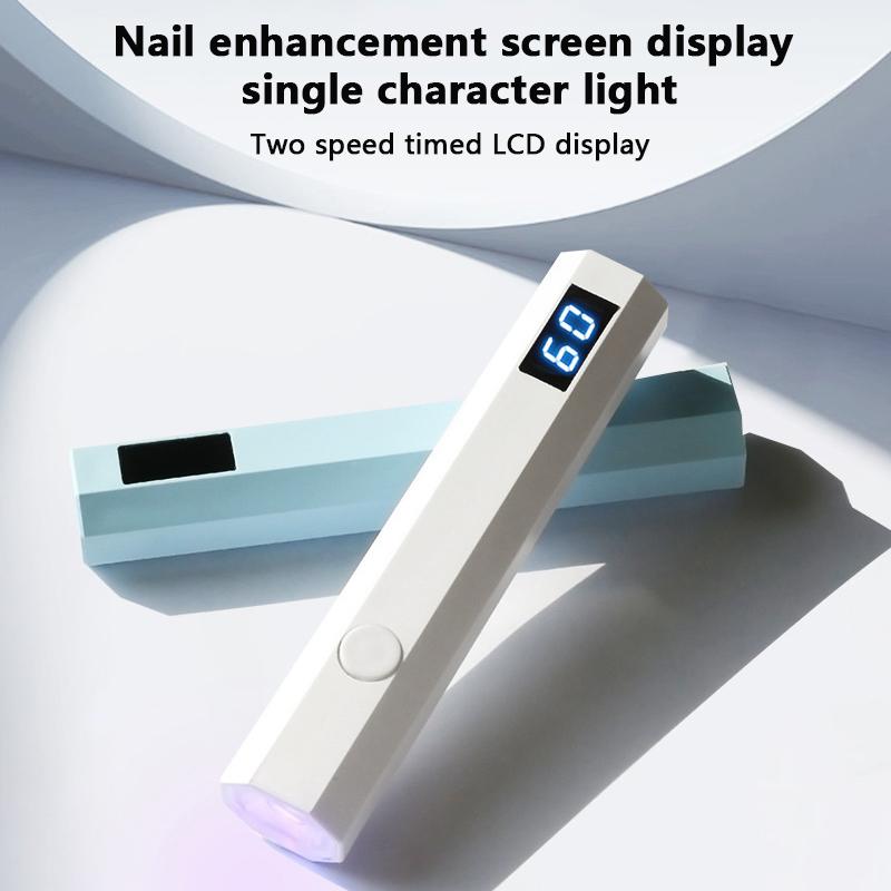 Product Introduction of New Pen Uv Light Lamp With Display Portable Power Phototherapy Uv Led Lamps Mini Handheld Light Nail Art 17