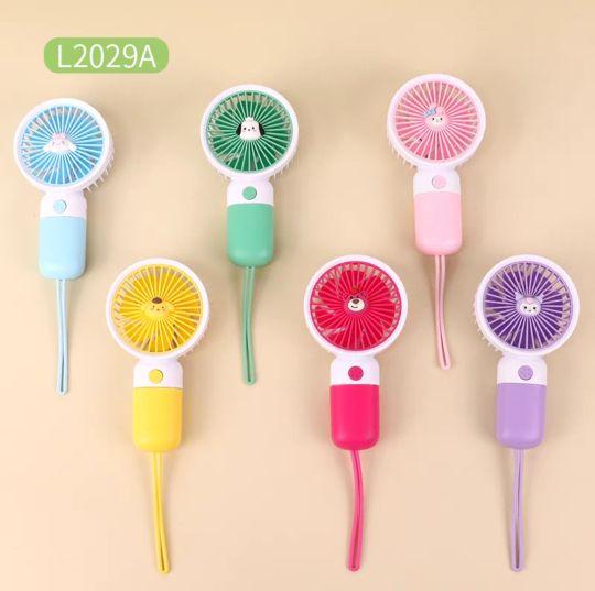 Product Introduction of Quạt mini cầm tay, tích điện, nhỏ gọn xinh xắn, có đế để điện thoại, sạc usb và sticker 3