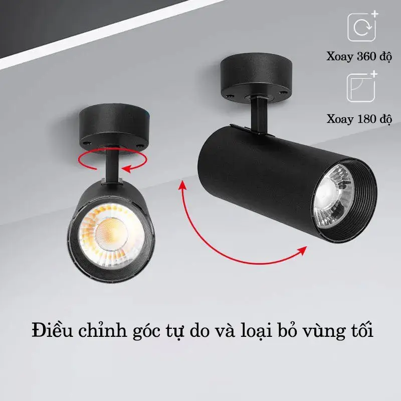 Đèn Rọi COB 20w 10w Tặng Đế Đèn_Chất Lượng Cao_Bảo Hành Lên Đến 1 Năm