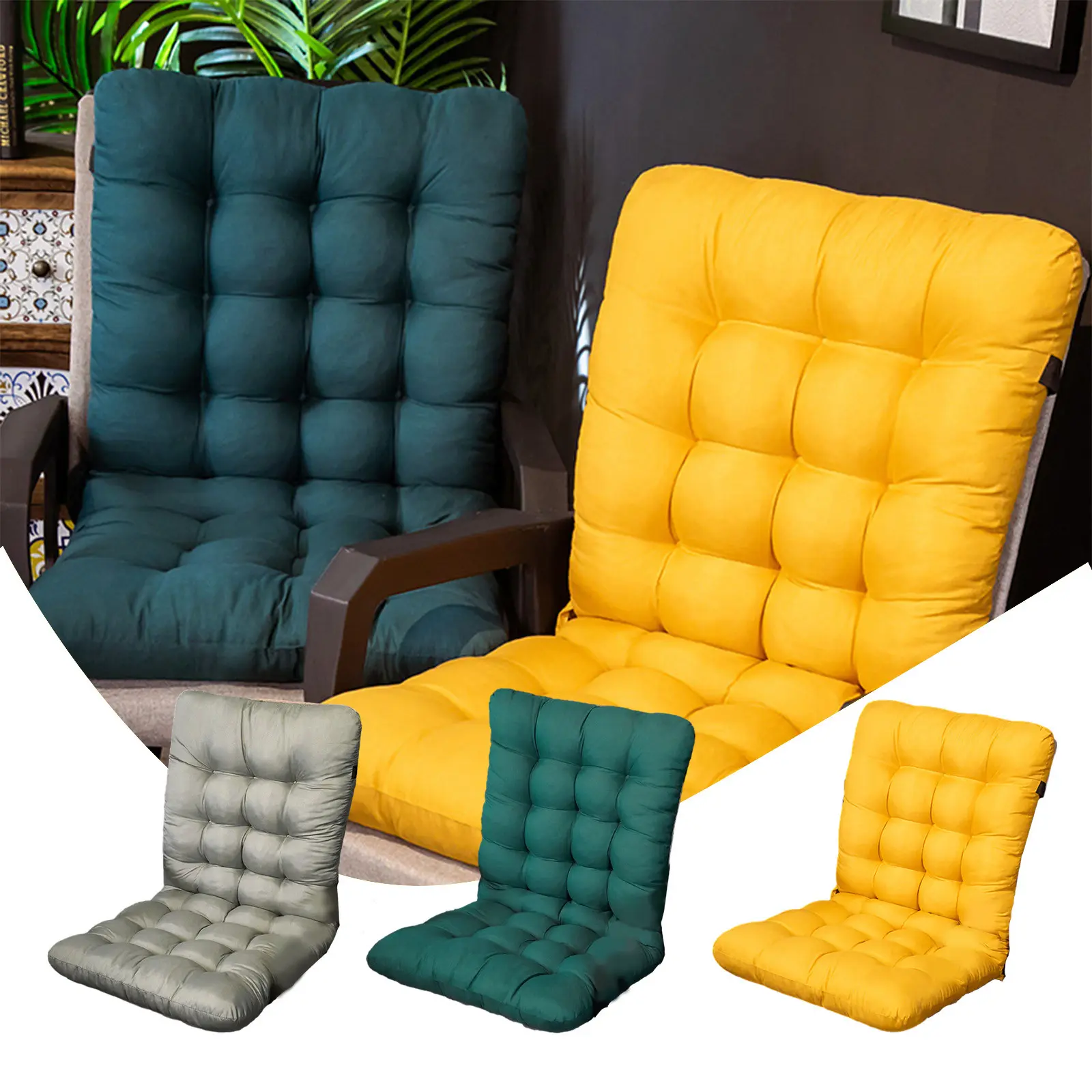 Seat Cushions For Home Use, Tufted Corduroy Floor Cushions For Living Room Tatami, 27 Inch TT9