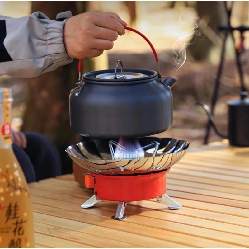 Bếp Gas Mini Cắm Trại Có Tấm Chắn Gió Gập Lại Tiện Lợi - Nam, Picnic Camping Dã Ngoại Bi 6