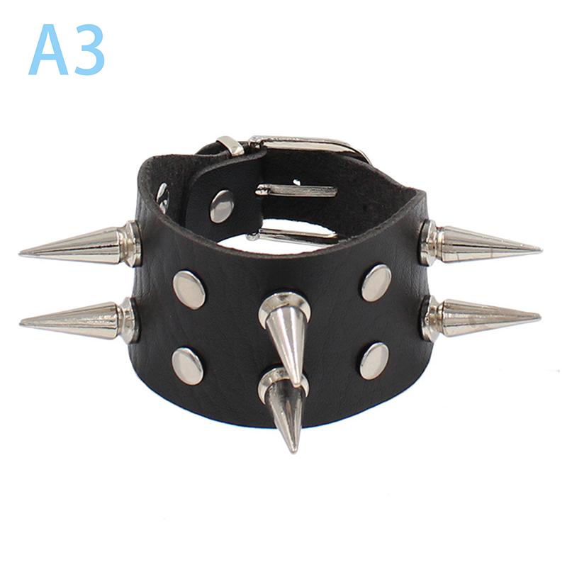 Product Introduction of Vòng Tay Phong Cách Punk Thời Trang Thập Niên 90, Cá Tính, Làm Bằng Da PU, Ba Hàng Đinh Tán, Vòng Tay Vuông, Vòng Tay, Thích Hợp Cho Bữa Tiệc Năm 2024, Tuyệt Vời Làm Quà Tặng 26