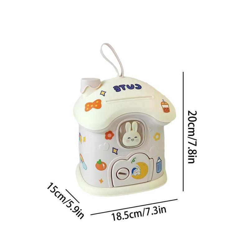Product Introduction of Cute Cartoon Small House Money Bank Children's Gift Jar Savings B2D1 38
