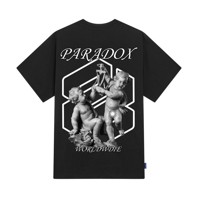Áo thun PARADOX SLEEPY ANGEL TEE - Trắng Đen