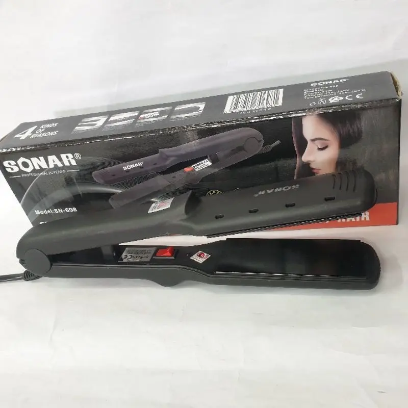 Catokan Rambut HMN21 Mini Catok Sonar Curly Putih Sisir 4
