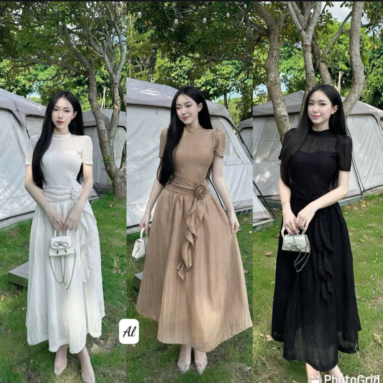 Đầm Maxi Ren Len 2 lớp Đính Hoa Eo Dáng Dài Sang Chảnh Dịu Dàng Tôn Dáng Phù Hợp Với Mọi Lứa Tuổi, Phù Hợp Mọi Phong Cách.