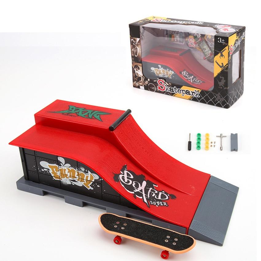 Arena Fingerboard mainan Skateboard jari diecast miniatur Skate board Arena Mini Game hobi koleksi Finger board