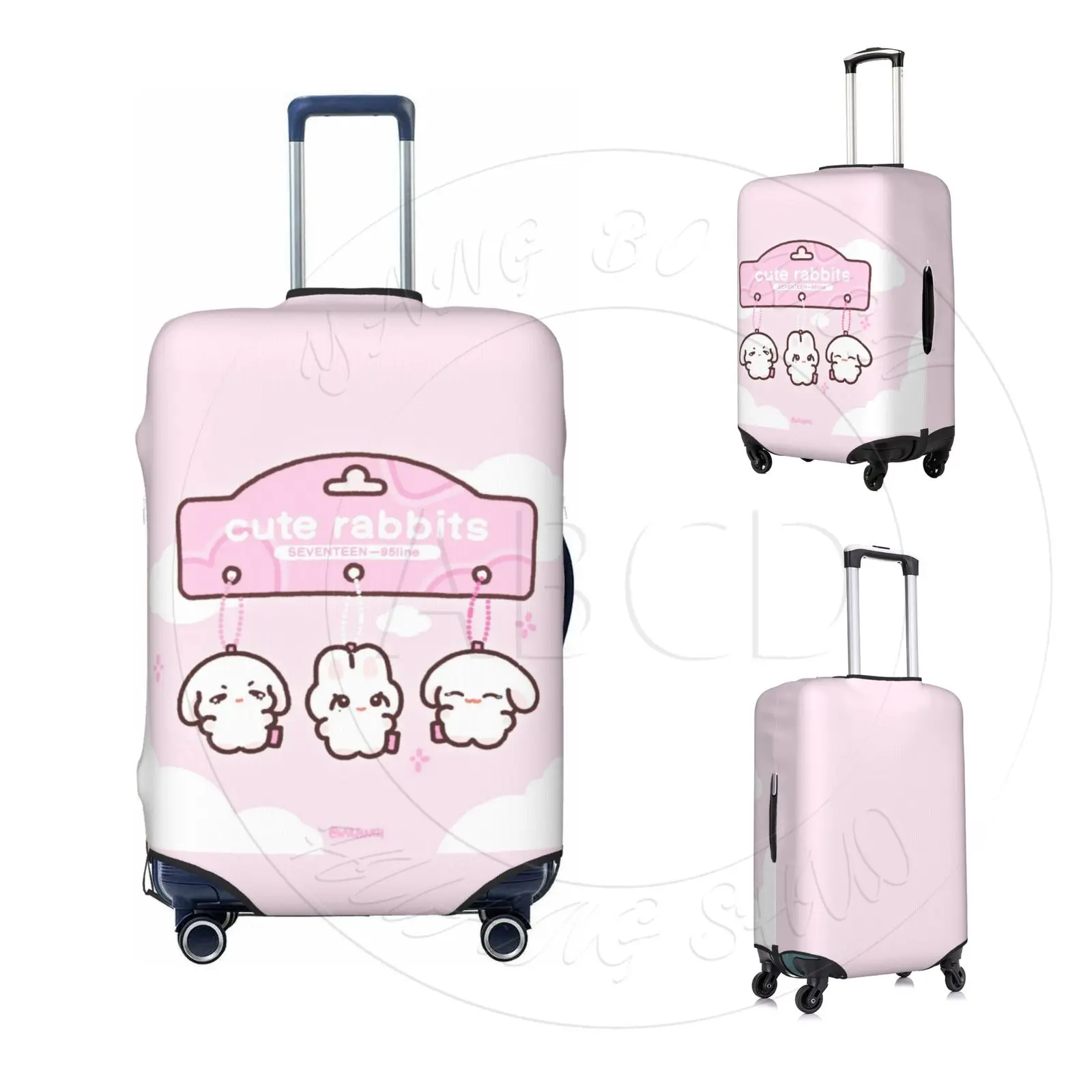 SEVENTEEN Luggage Cover MINITEEN Elastic Washable Suitcase Protector Anti-scratch Suitcase cover SVT Fits 18-32 Inch Luggage
