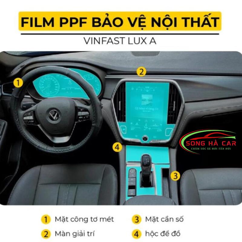 [Vinfast Lux A & Lux SA ] Full nội thất tặng dán hõm,Dán PPF bảo vệ nội thất, chống xước và luôn bóng đẹp 5